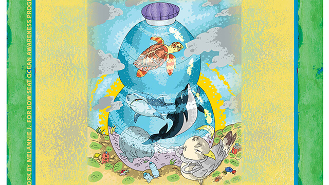 screenshot of zero waste week poster from Bow Seat Ocean Awareness Programs