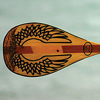 close up of a paddle
