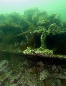 The remains of the Hassler's double hull