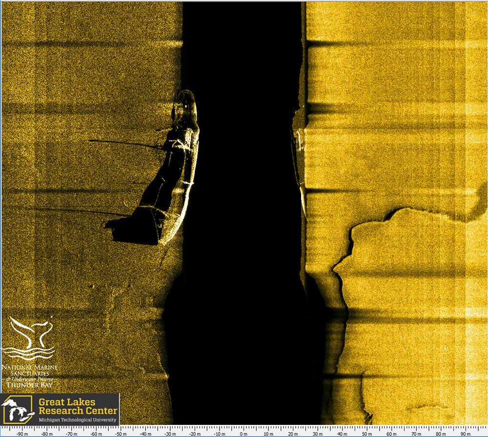 sonar scan of the wooden bulk carrier ohio