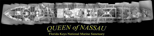 Queen of Nassau shipwreck phot-mosaic
