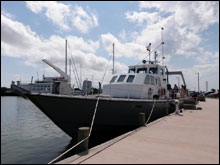 R-8501 at the dock in Ocracoke, NC (NOAA)