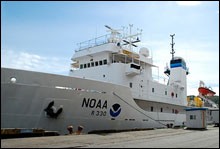 NOAA research vessel McArthur II at the dock in Seattle