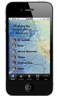 iphone menu for app