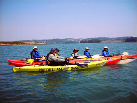 photo of kayakers on team ocean