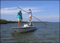Figure 16. Fly-fishing is a popular way to fish for bonefish in the Florida Keys.