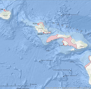 hawaiian islands humpback whale Map