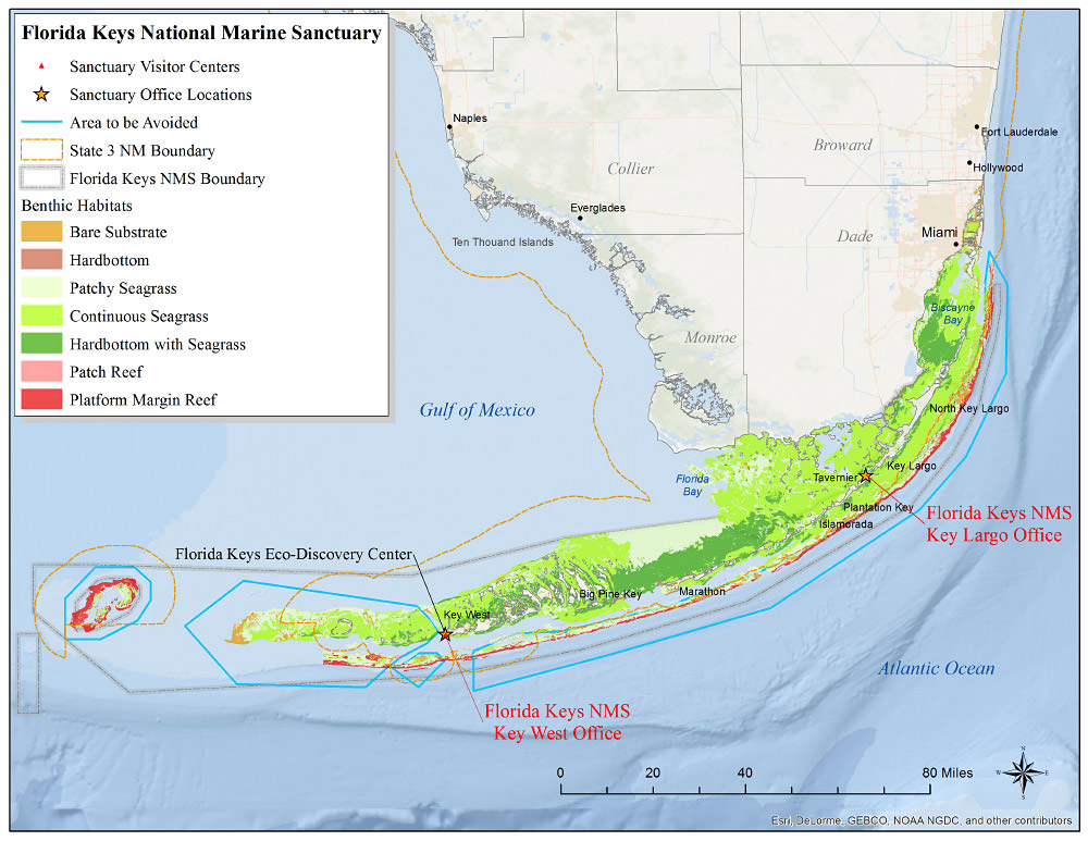 Florida Keys habitat map