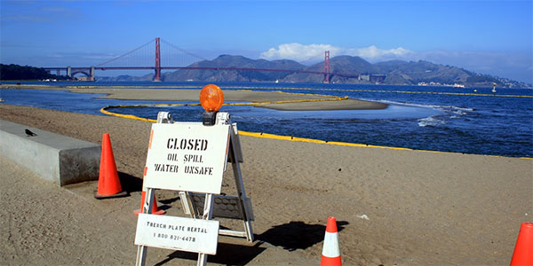 oil spill in San Francisco By