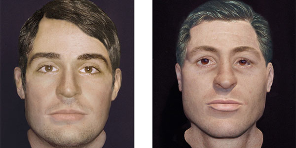 Monitor crew member face reconstructions
