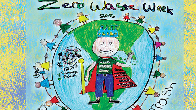 screenshot of zero waste week poster from Carmel school