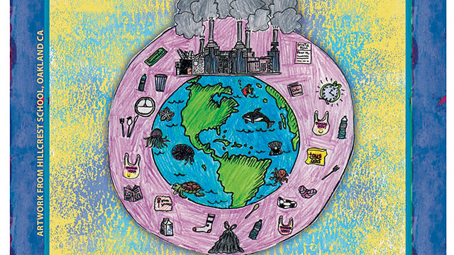 screenshot of zero waste week poster from Hillcrest School, Oakland, CA