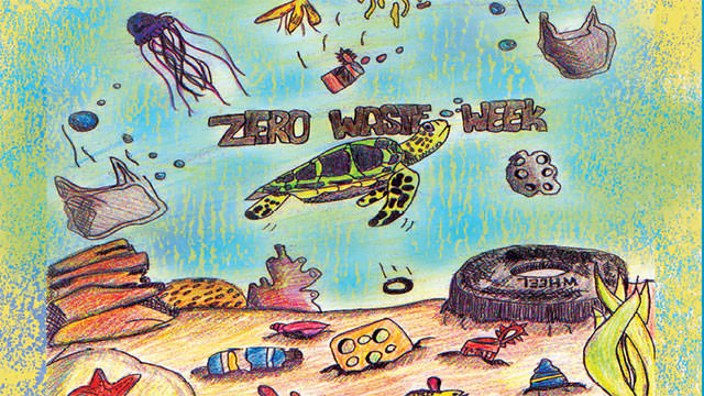 screenshot of zero waste week poster from Carmel school