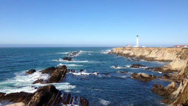 coastal view of a lighthouse