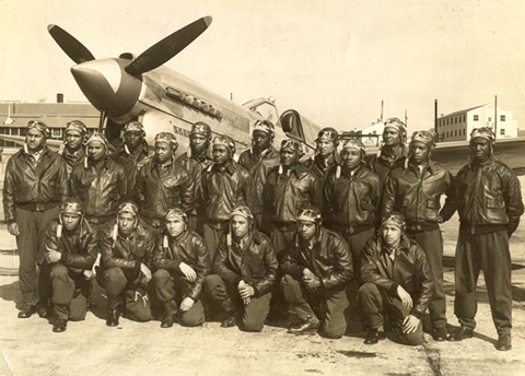 photo of World War II, graduates of the Tuskegee pilot