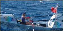 Roz Savage rowing 