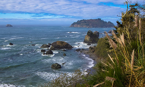 photo of cliffs and a beach