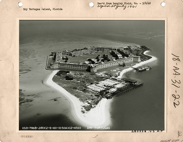 birds eye view of Dry Tortugas National Park
