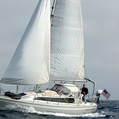 sail boat on the water Channel Islands NMS; Robert Schwemmer/NOAA;