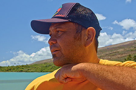 Hanohano Naeʻhu on the water