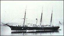 Historic photograph of the U.S. Coast and Geodetic Survey vessel Hassler.