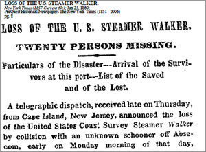 news headline of the loss of the walker