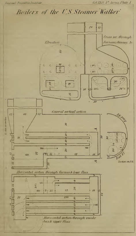 drawing of walker's boilers 