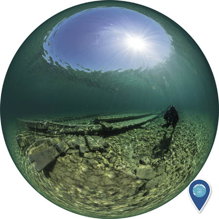 360 photosphere of the wreck of the american union