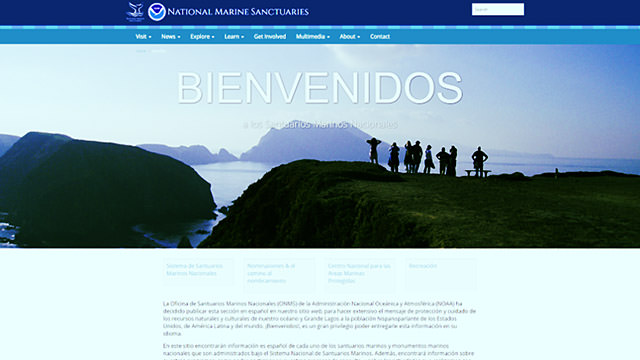 spanish language portal screenshot