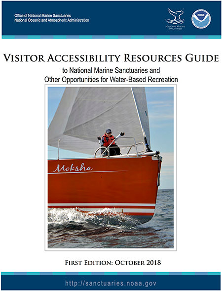 cover of the Visitor Accessibility Resources Guide to National Marine Sanctuaries and Other Opportunities for Water-Based Recreation