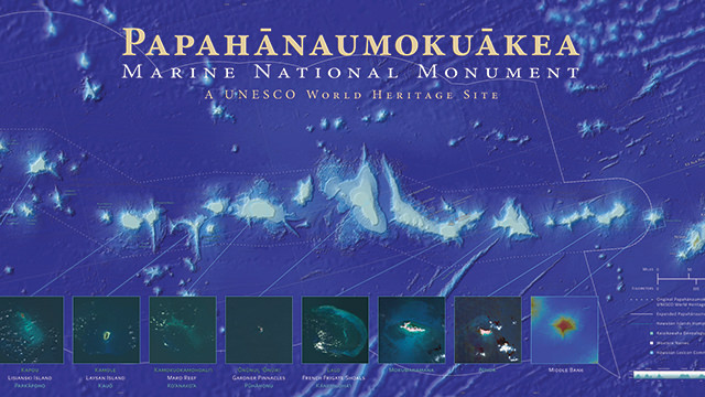 map of papahānaumokuākea marine national monument
