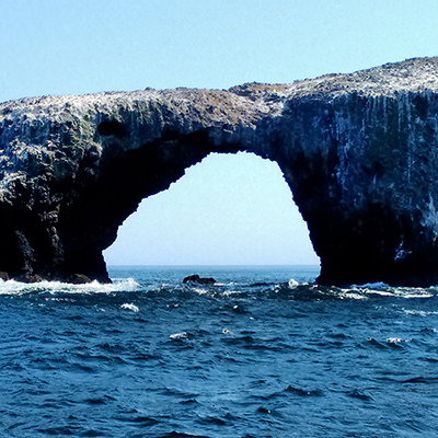 rock arch over the ocean