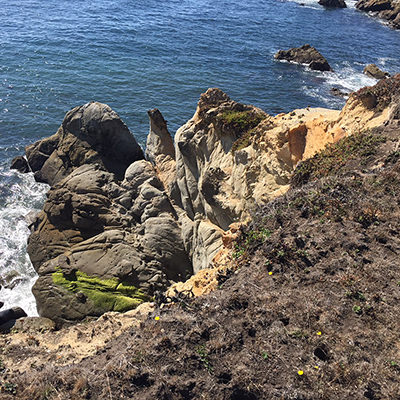 ocean and rocky cliffs
