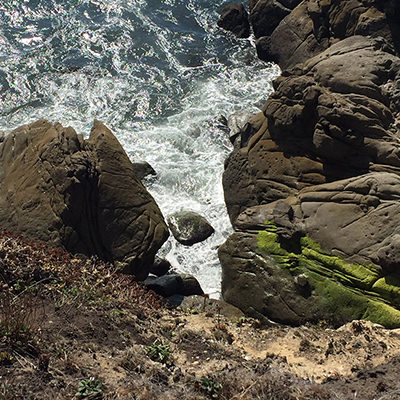 ocean and rocky cliffs
