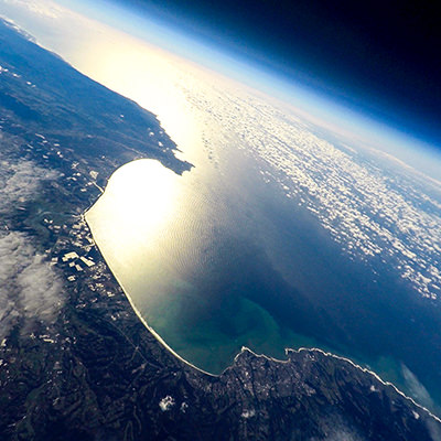 view of monterey bay as seen from space