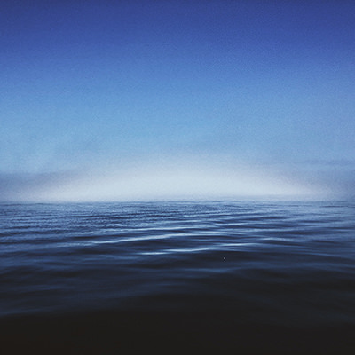 fog over the ocean