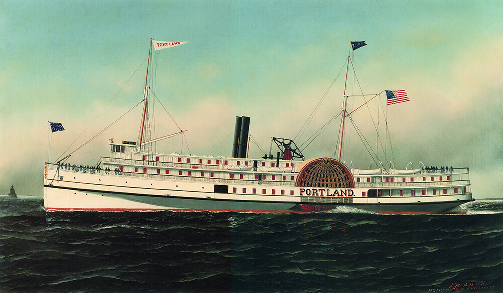 A painting of Steamship Portland