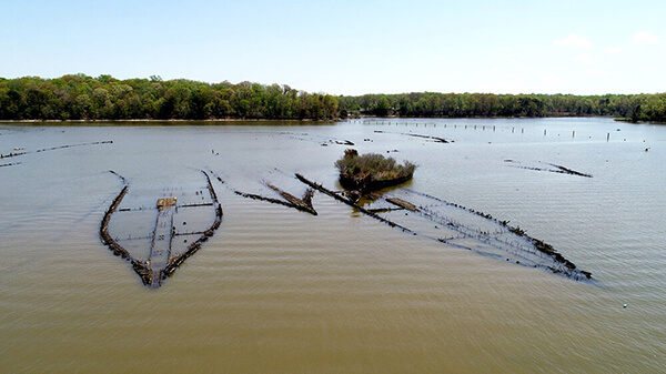 Shipwrecks in Mallows Bay-Potomac River National Marine Sanctuary