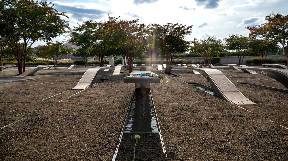 The Pentagon Memorial.