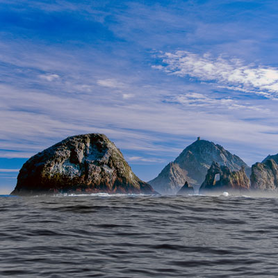 Rocky farallon islands