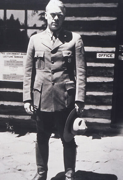 Gerald Ford in a park ranger uniform