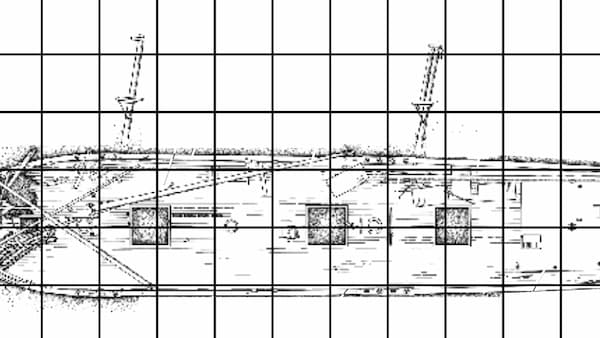 Ship plan drawing