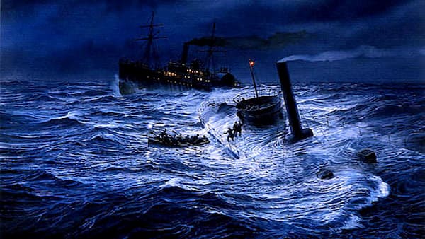 Shipwreck painting