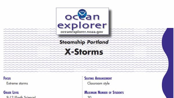 Xstorms activity sheet