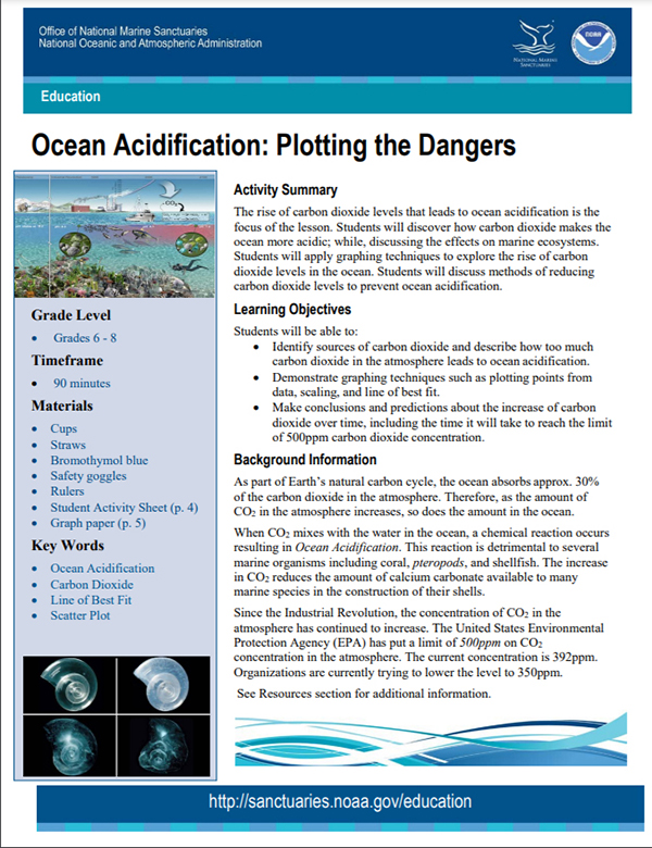 cover of Ocean Acidification document