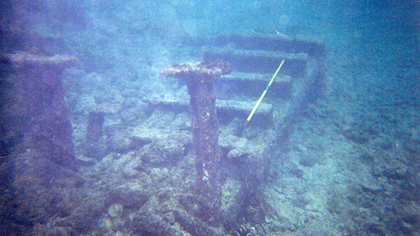 underwater photo of a shipwreck