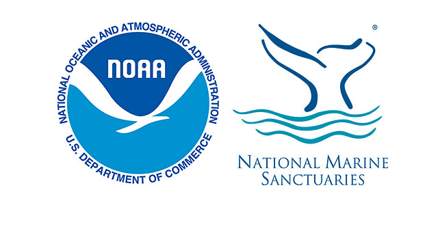 NOAA and Office of National Marine Sanctuaries logos next to each other