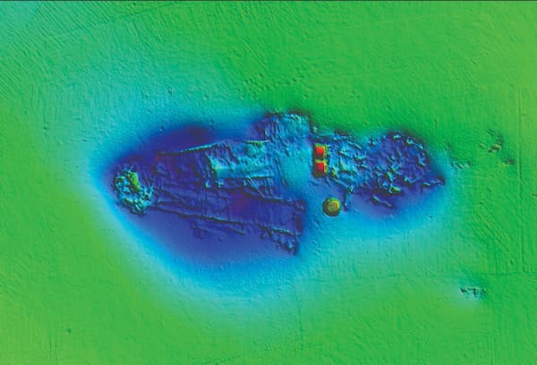 detailed 3D imaging of the W.E button shipwreck