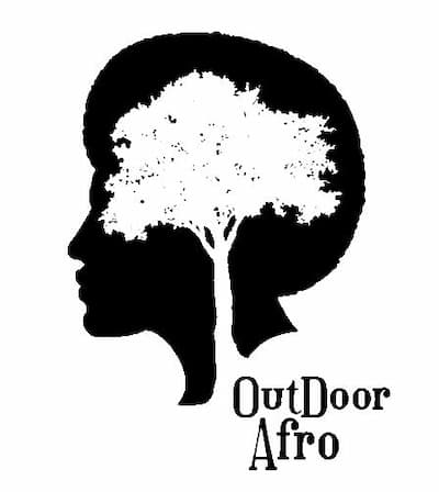 Outdoor afro logo