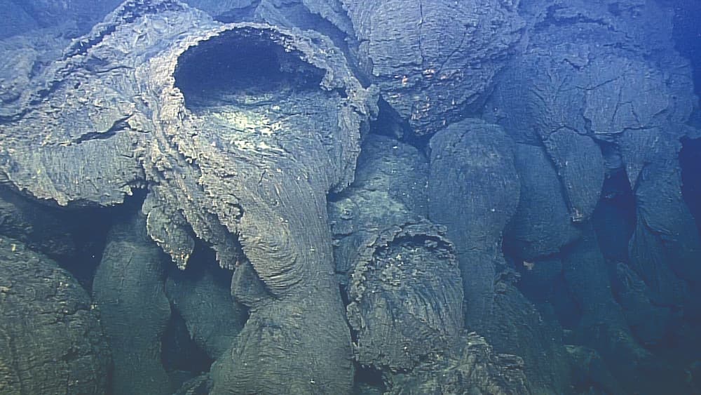 volcanic rock underwater